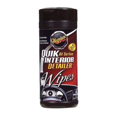 Meguiars Meguiar's Quik Interior Detailer Multi-Surface Cleaner Wipes 30 ct G-13600